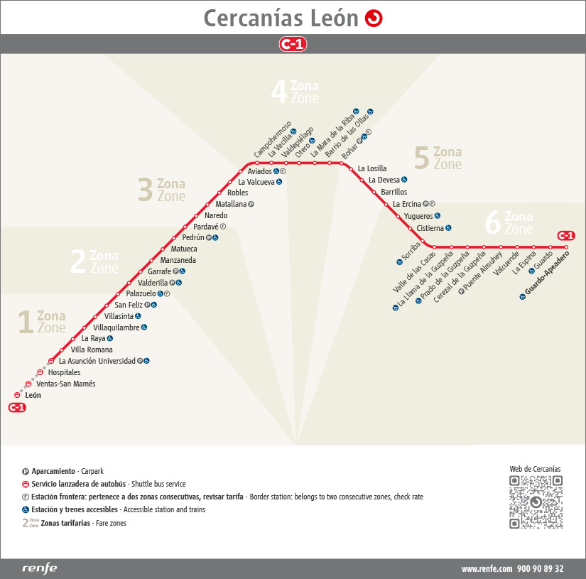 Plano de Cercanías León